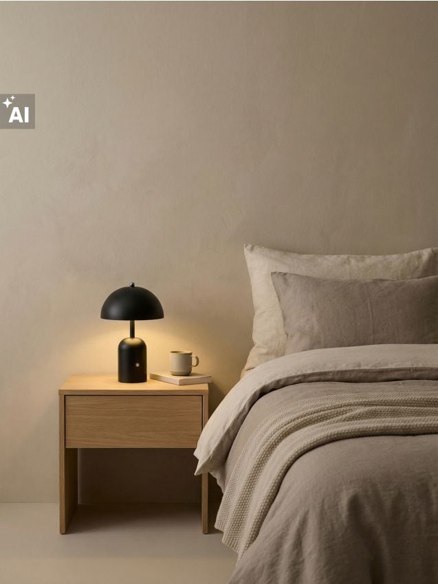 Sinsay - Lampă de noapte LED minimalistă - negru