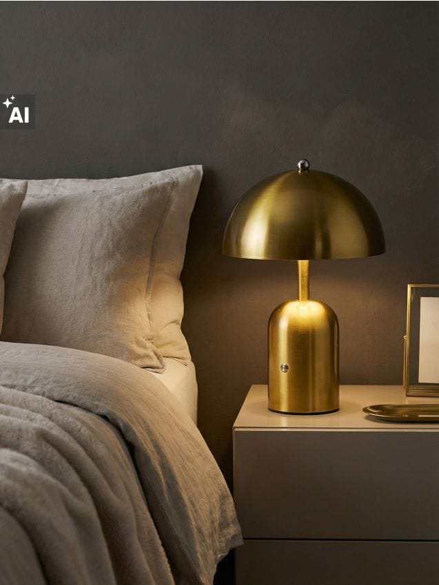 Sinsay - Lampă de noapte LED lucioasă - auriu