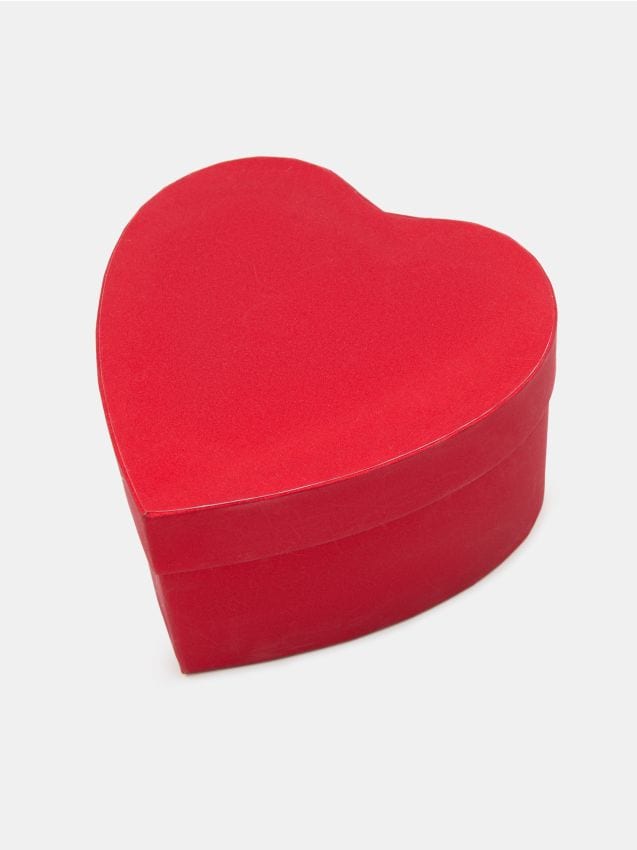 Sinsay - Cutie cadou de Valentine’s cu sclipici în formă de inimă - roșu