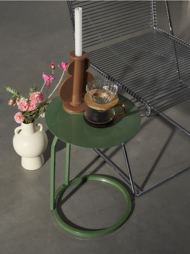 Sinsay - Kovový Stolík - tmavozelená