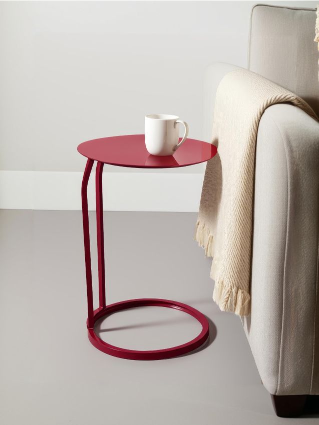 Sinsay - Kovový Stolík - bordová