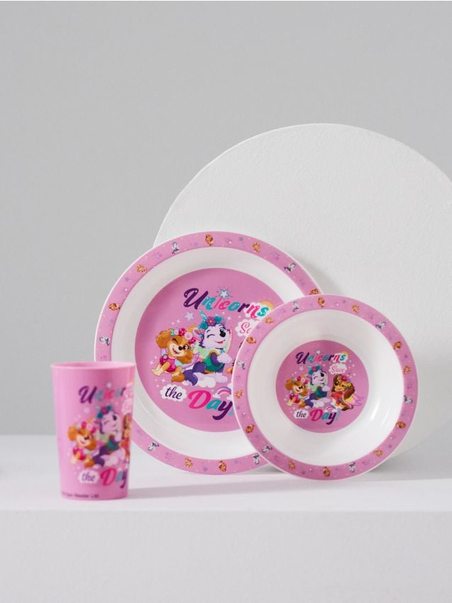 Sinsay - Set: bol, farfurioară și cană PAW Patrol - multicolor