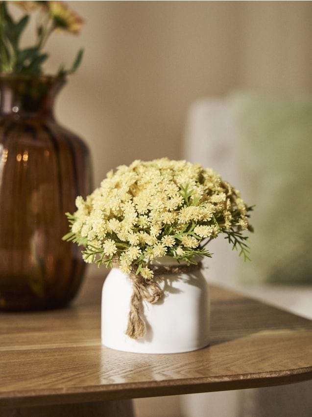 Sinsay - Buchet decorativ de flori în ghiveci - galben-deschis