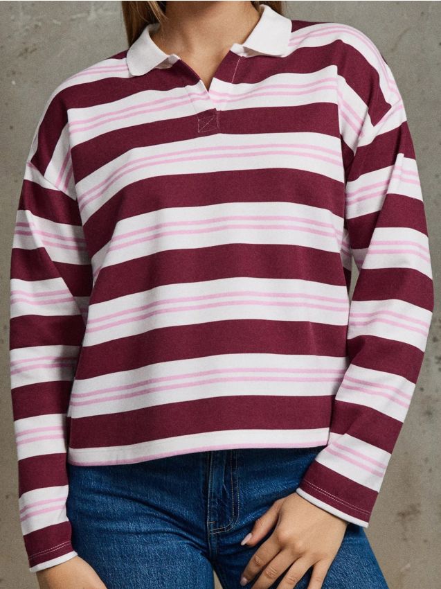 Sinsay - Blúzka s golierikom - viacfarebná