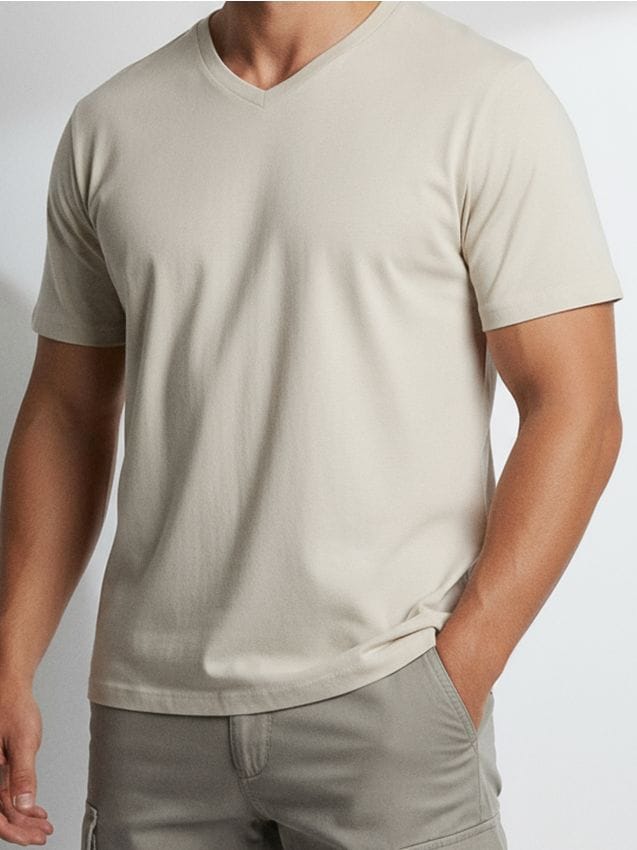 Sinsay - Tricou din bumbac basic - nude