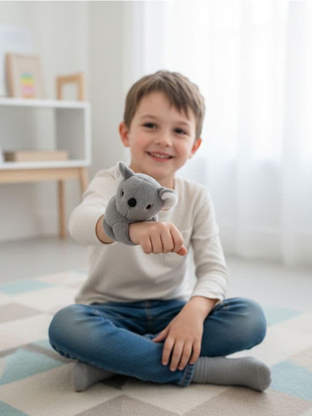 Sinsay - Plyšová hračka s úchytom na ruku - svetlošedá