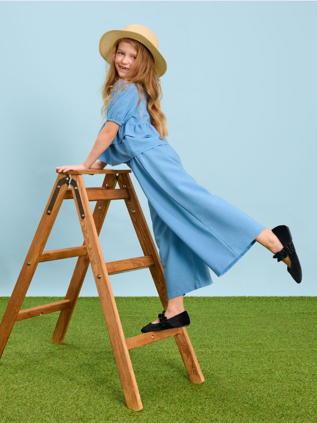 Sinsay - Set de vară cu pantaloni lungi - light blue