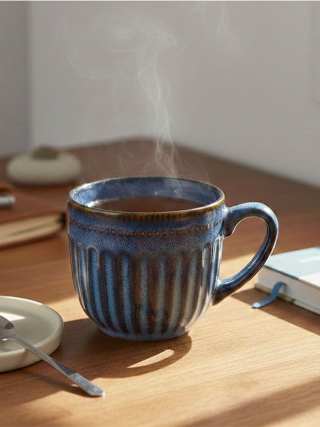 Sinsay - Cană cu model în relief - light blue