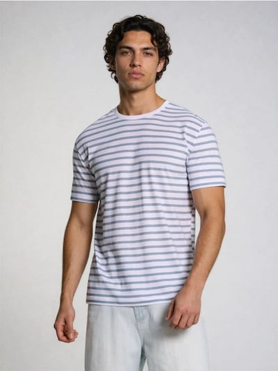 Бавовняна футболка в смужку