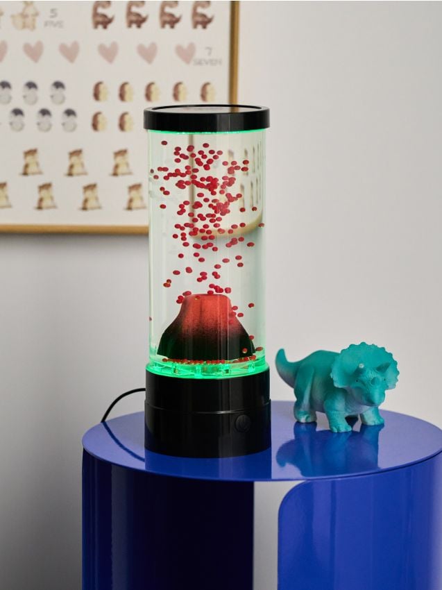 Lampada decorativa LED con vulcano - multicolor