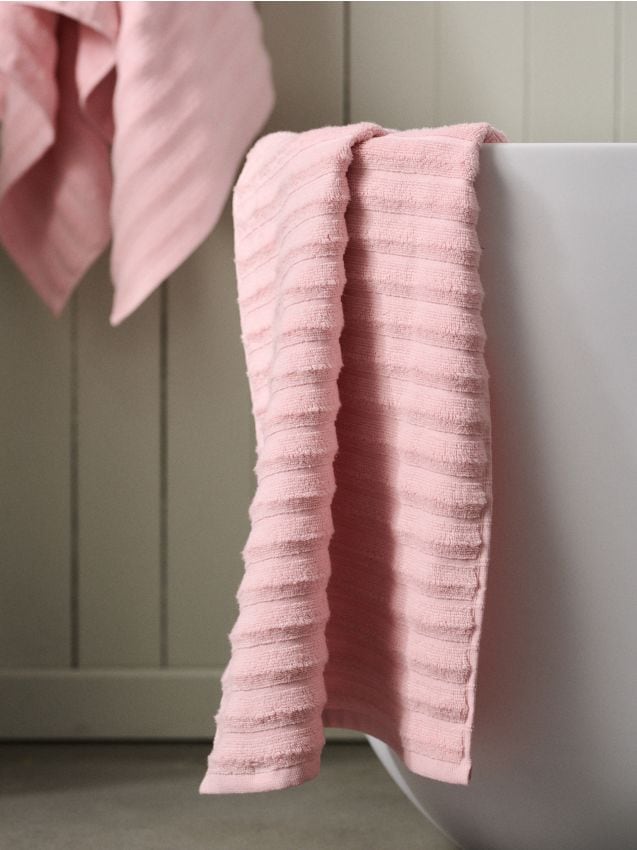 Sinsay - Prosop din bumbac 30x50 - roz-pastel