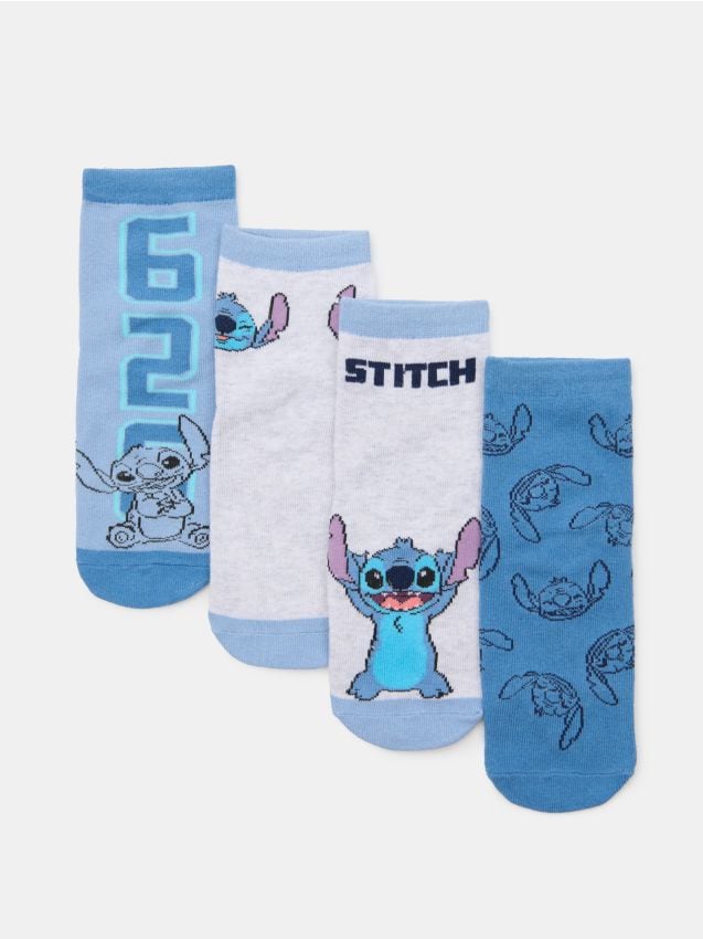 Sinsay - Ponožky Lilo & Stitch 4 kusy - viacfarebná
