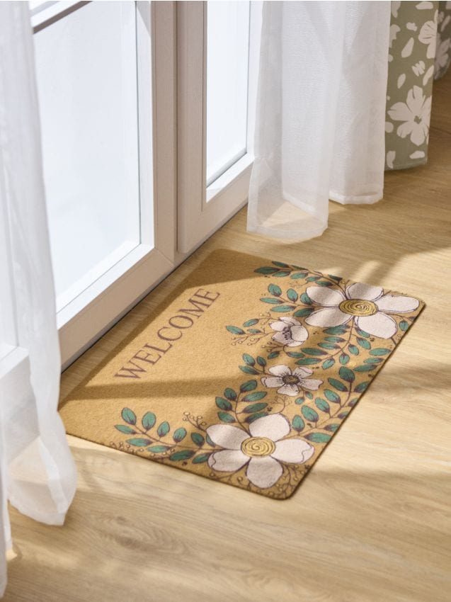 Fußmatte mit Blumenmotiv - SINSAY