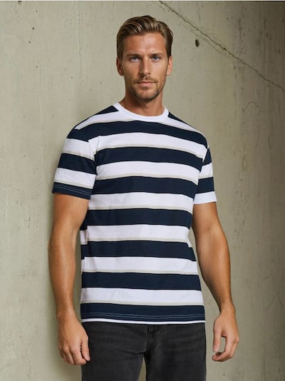 Csíkos pamut póló