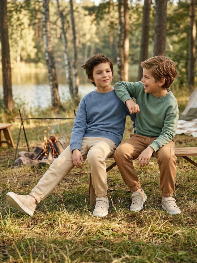 Sinsay - Set de 2 perechi de pantaloni sport jogger - maro
