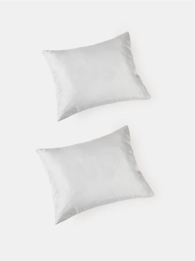 Sinsay - Fețe de pernă uni 2 pack - gri deschis