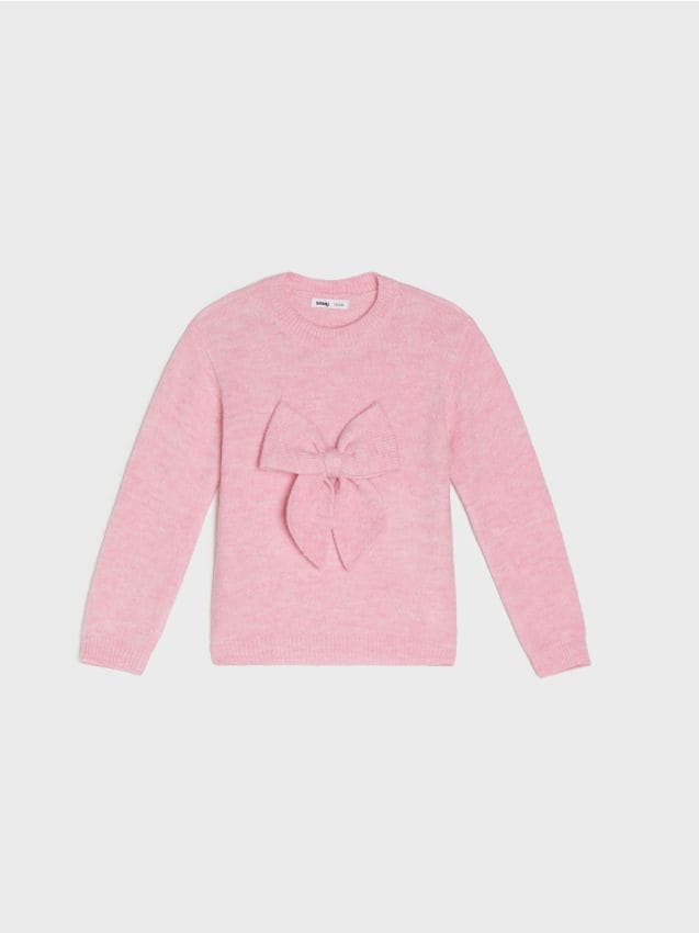 Sinsay - Sveter s ozdobnou mašľou - lilavá