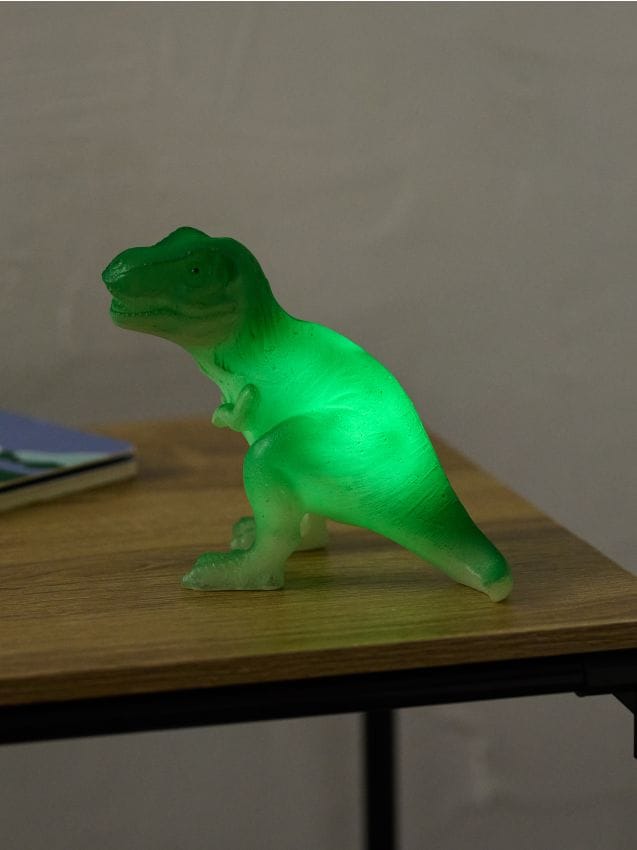 Sinsay - Lumină de noapte LED pentru copii în formă de dinozaur - verde