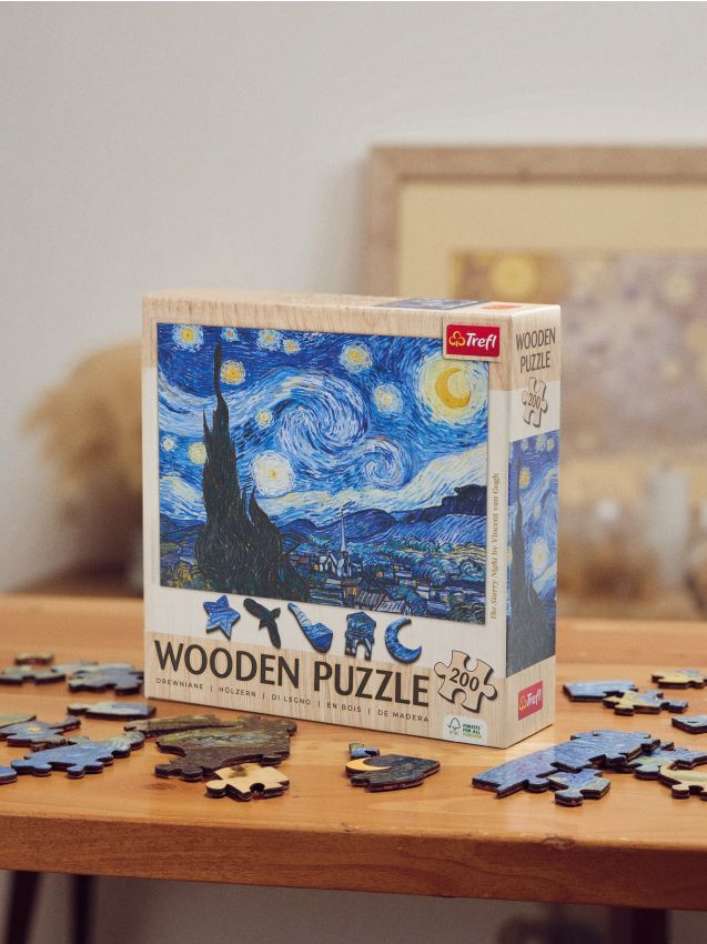 Sinsay - Drevené puzzle Trefl - tmavomodrá