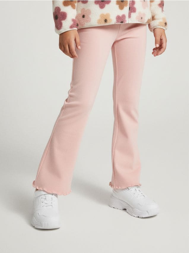 Sinsay - Zvonové nohavice - popolavá ružová