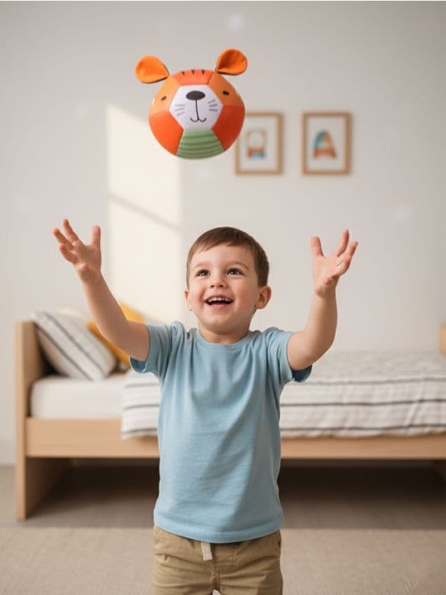 Sinsay - Jucărie - Minge în formă de animal cu elemente 3D - oranj-deschis