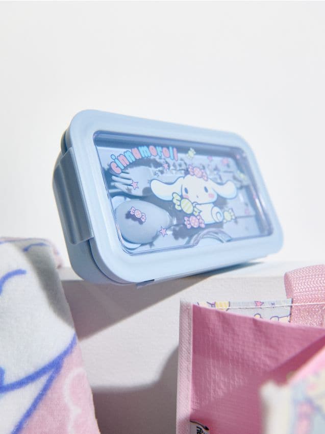 Sinsay - Caserolă pentru prânz cu tacâmuri 3 pack My Melody - acvamarin