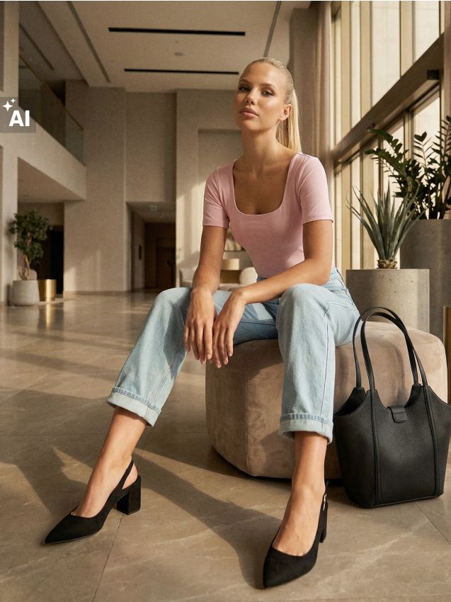 Sinsay - Body basic ajustat cu mâneci scurte - roz