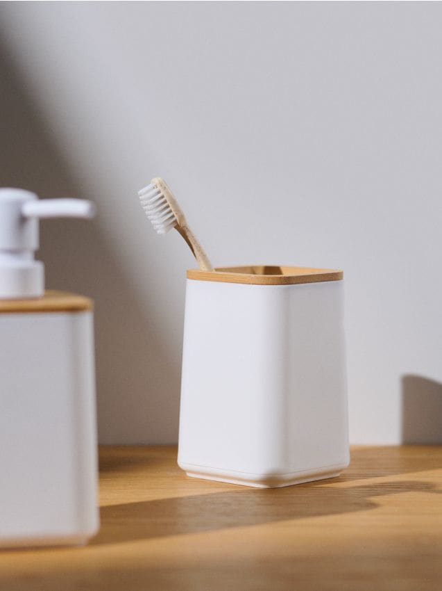 Sinsay - Pahar pentru periuțe de dinți - alb