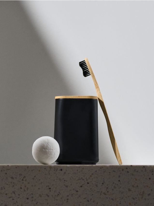 Sinsay - Pahar pentru periuțe de dinți - negru