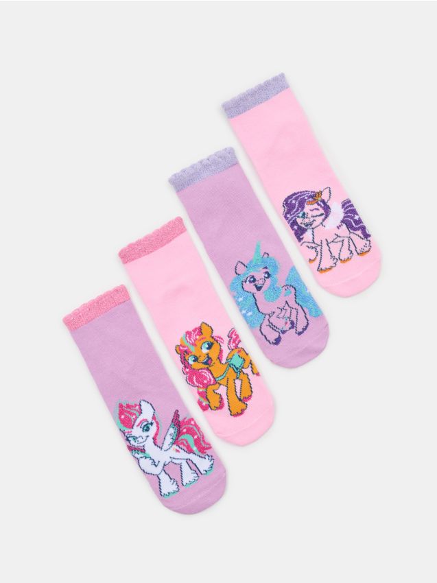 Sinsay - Skarpetki 4 pack My Little Pony - wielobarwny