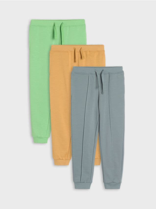 Sinsay - Spodnie dresowe jogger 3 pack - szary