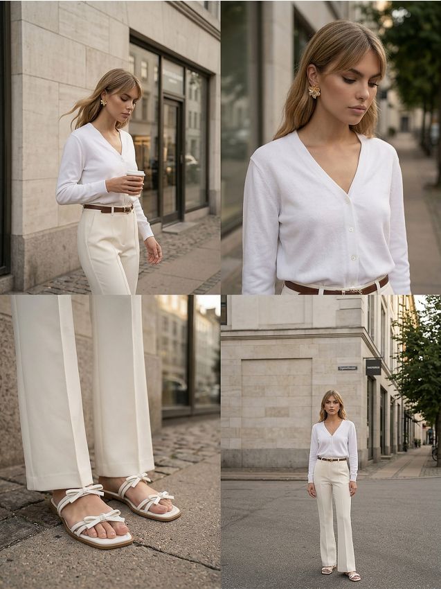 Sinsay - Klasyczny kardigan zapinany na guziki - biały