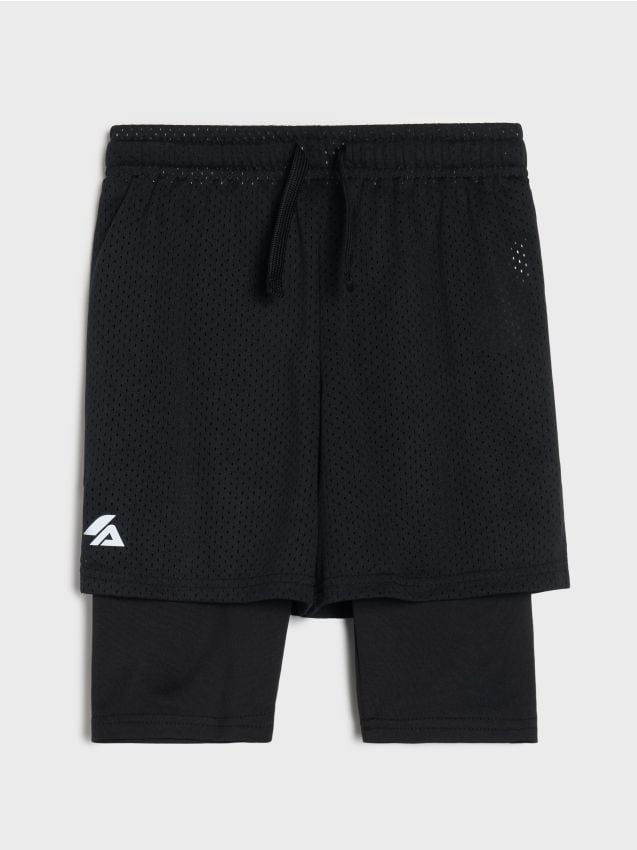 Sinsay - Șorturi sport cu pantaloni scurți de ciclism Active - negru
