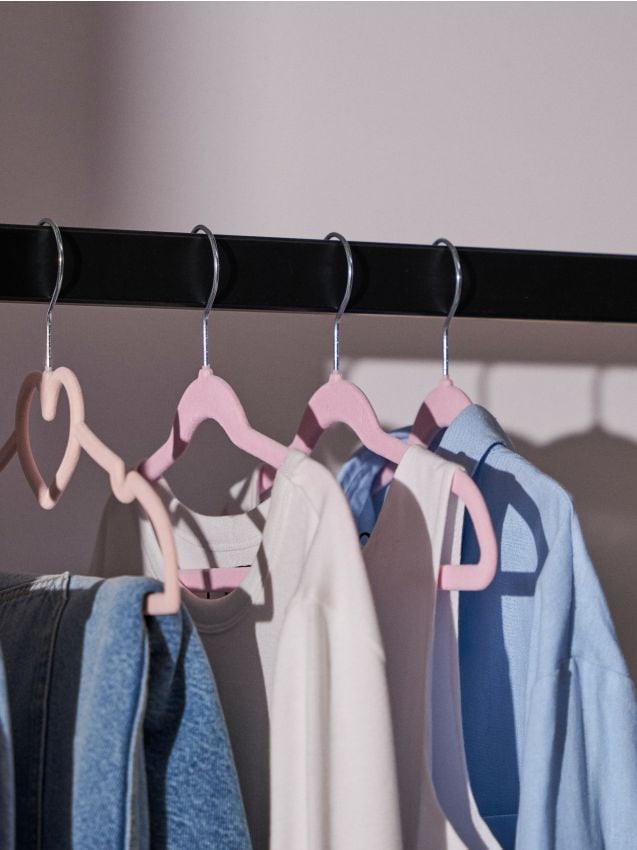 Sinsay - Súprava 10 vešiakov - pastelová ružová