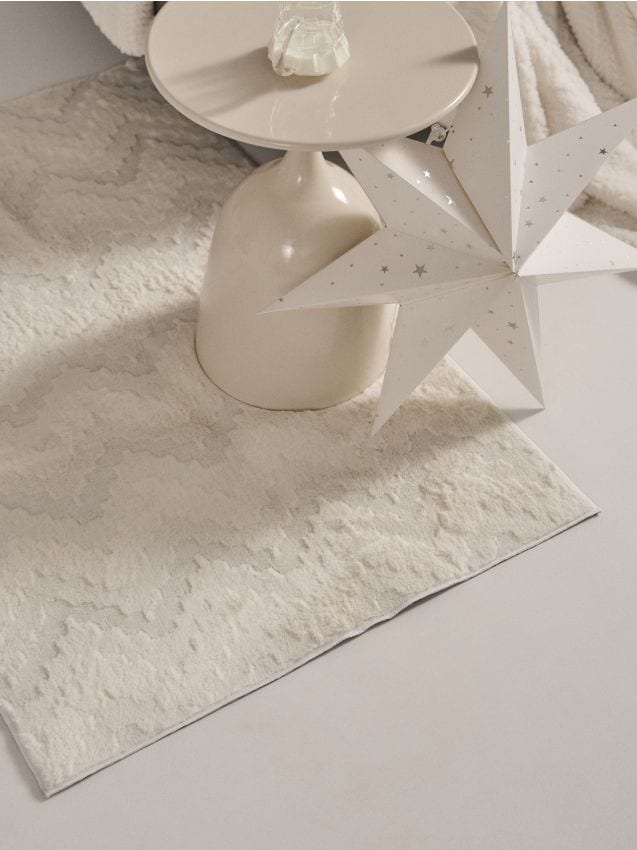 Sinsay - Covor moale cu model decupat - crem