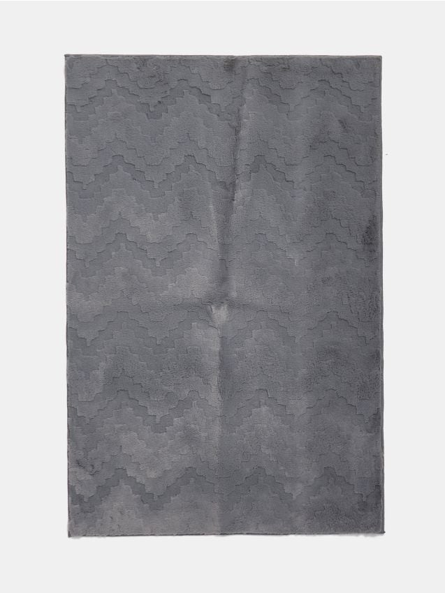 Sinsay - Mäkký koberec s vyrezávaným vzorom - tmavosivá