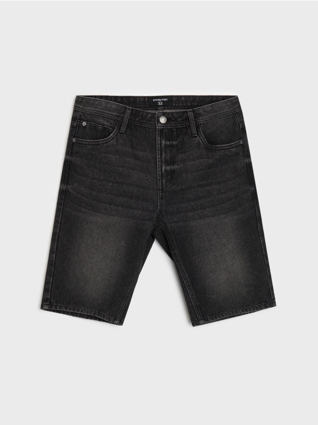 Sinsay - Pantaloni scurți din denim - gri