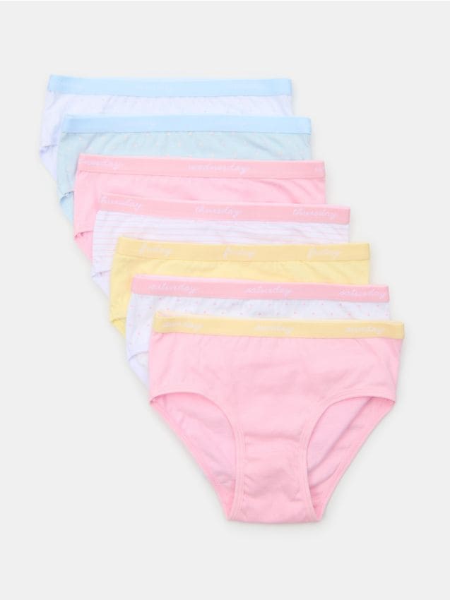 Sinsay - Chiloți din bumbac – set de 7 - multicolor