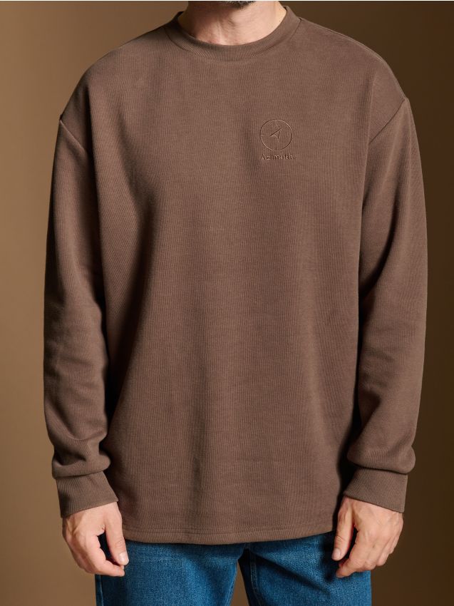 Sweatshirt mit Stickerei - SINSAY