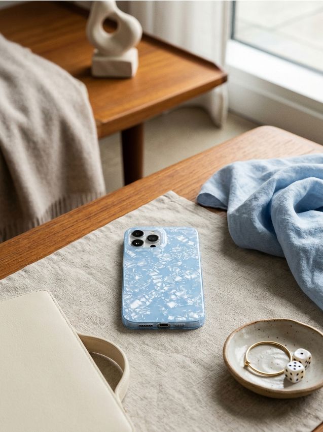 Sinsay - CASE FOR CELLPHONE - light blue