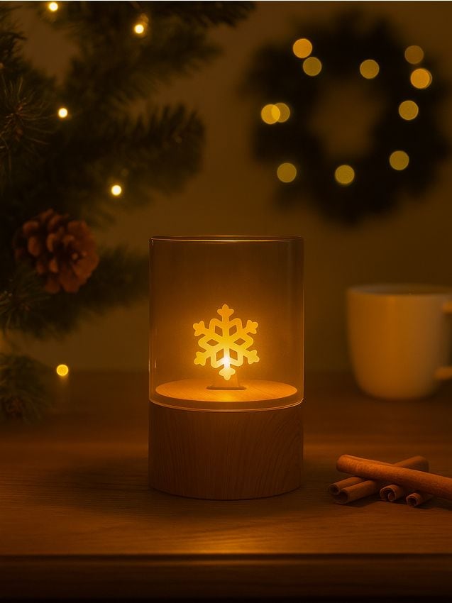 Sinsay - Lampă de masă LED cu motiv de Crăciun - bej