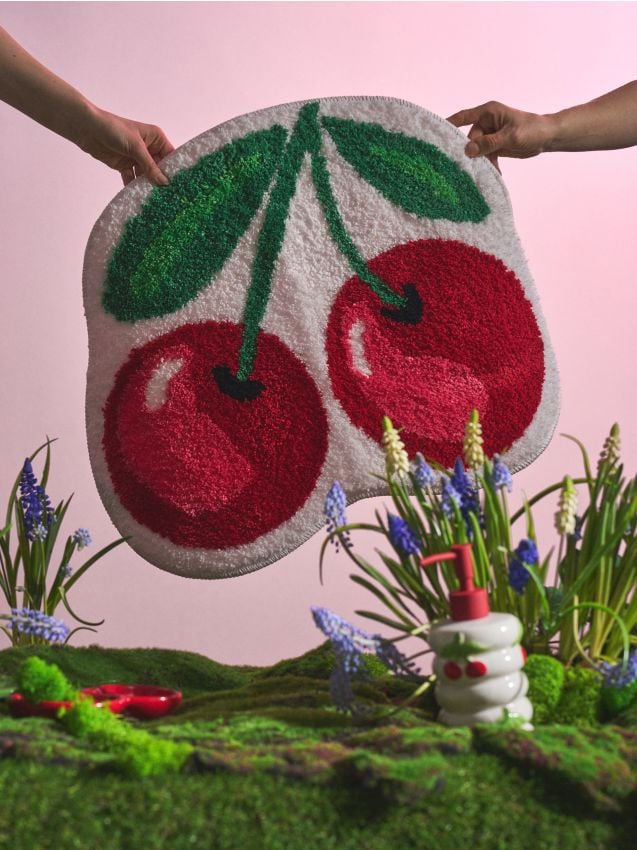 Sinsay - Covoraș de baie în formă de cireș - multicolor