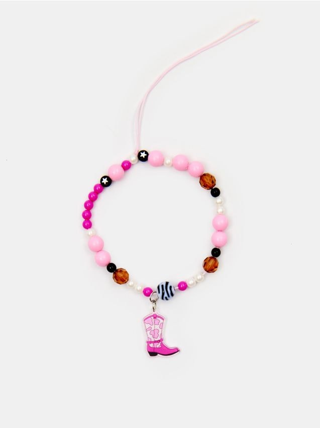 Sinsay - Kreatívna DIY sada - Kľúčenka na telefón - horúca ružová