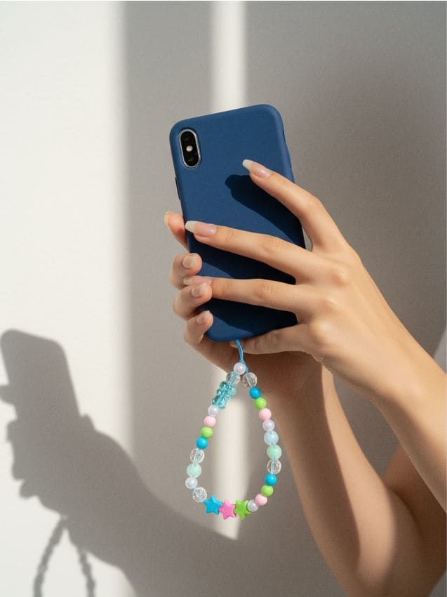 Sinsay - Kreatívna DIY sada - Kľúčenka na telefón - svetlomodrá