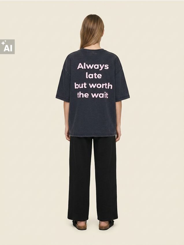 Sinsay - Tricou din bumbac cu imprimeu pe spate - bleumarin