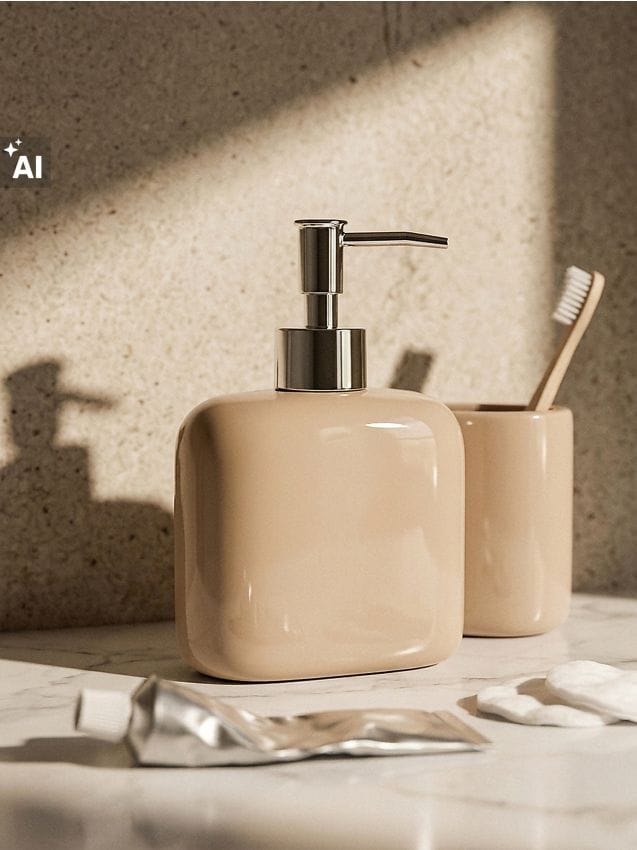 Sinsay - Dozator de săpun din ceramică - bej