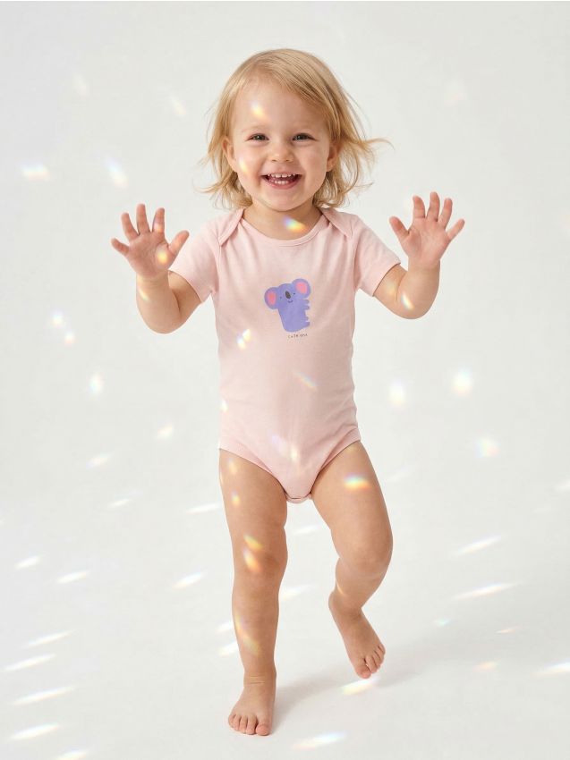 Sinsay - Set de 5 body-uri - alb