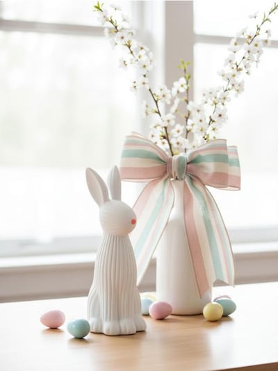 Великодня фігурка зайця з рельєфною фактурою