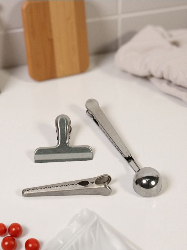 Sinsay - Spony na vrecúška 3 pack - strieborná