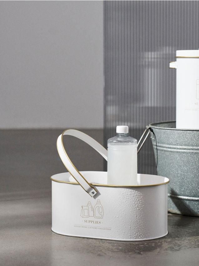 Sinsay - Cutie de depozitare pentru detergenți de rufe - alb